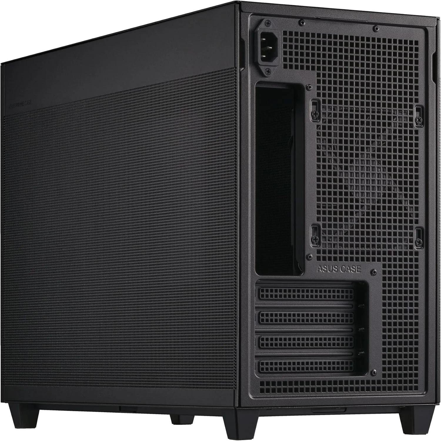ASUS Prime AP201 33-Liter MicroATX Black case with Tool-Free Side Panels and a Quasi-Filter mesh, with Support for 360 mm Coolers, Graphics Cards up to 338 mm Long, and Standard ATX PSUs