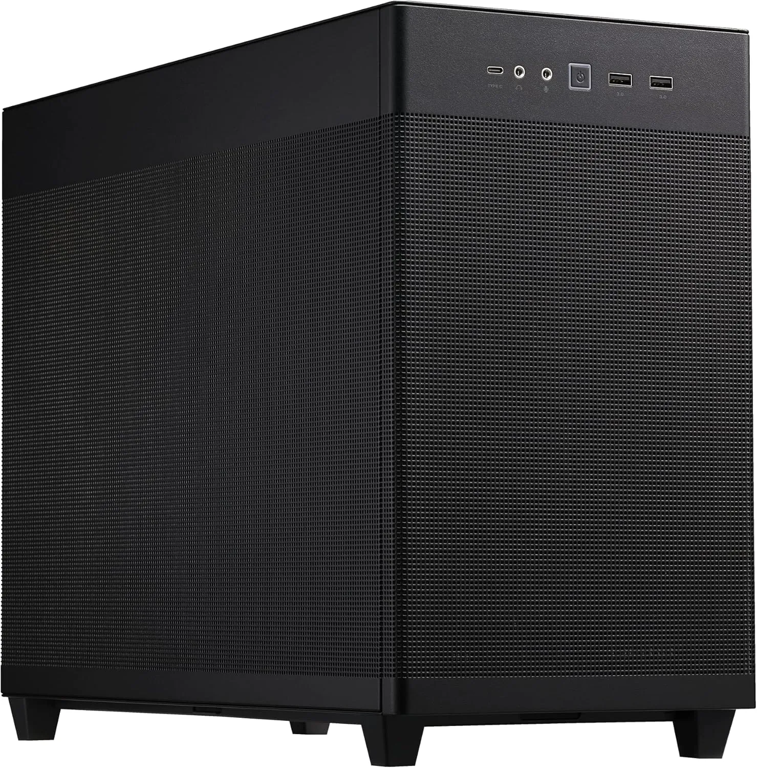 ASUS Prime AP201 33-Liter MicroATX Black case with Tool-Free Side Panels and a Quasi-Filter mesh, with Support for 360 mm Coolers, Graphics Cards up to 338 mm Long, and Standard ATX PSUs