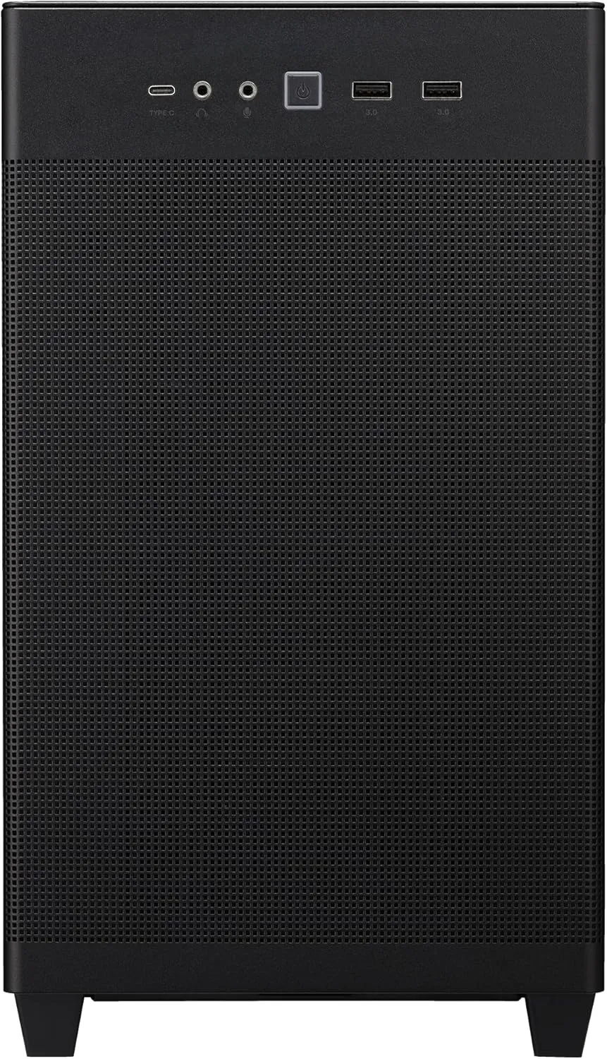 ASUS Prime AP201 33-Liter MicroATX Black case with Tool-Free Side Panels and a Quasi-Filter mesh, with Support for 360 mm Coolers, Graphics Cards up to 338 mm Long, and Standard ATX PSUs