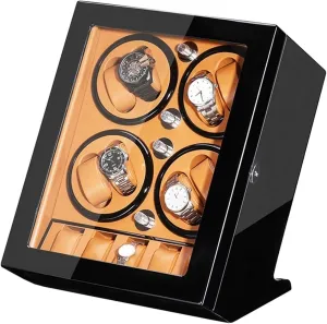 Automatic Watch Winder Box for 8 Watches   5 Storage Quiet Motor Wood Shell Piano Paint Exterior Large Capacity Accessories