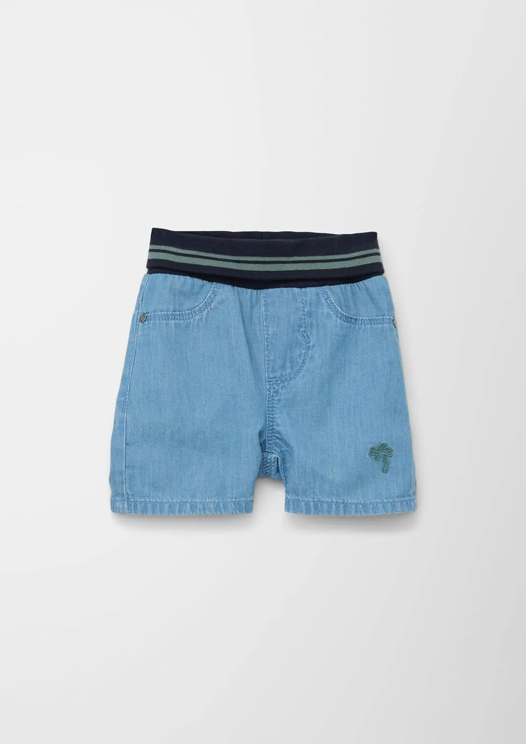 Baby Boys' Denim Shorts with Cuff