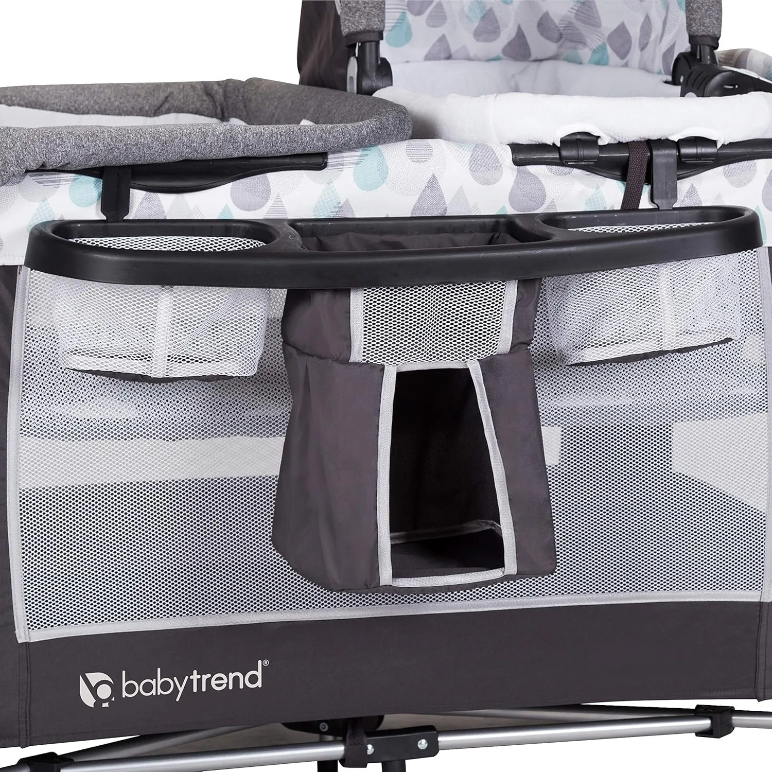 Baby Trend Go Lite Twins Nursery Center, Drip Drop Blue