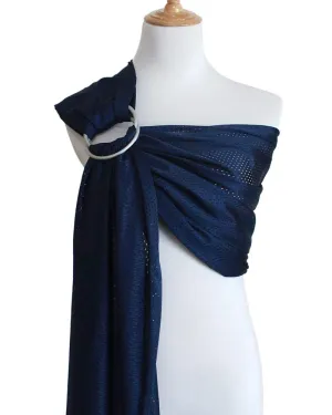 Baby Water Ring Sling Carrier | Lightweight Breathable Mesh Baby Wrap for Infant, Newborn, Kids and Toddlers | Perfect for Summer, Swimming, Pool, Beach | Great for Dad Too Blue