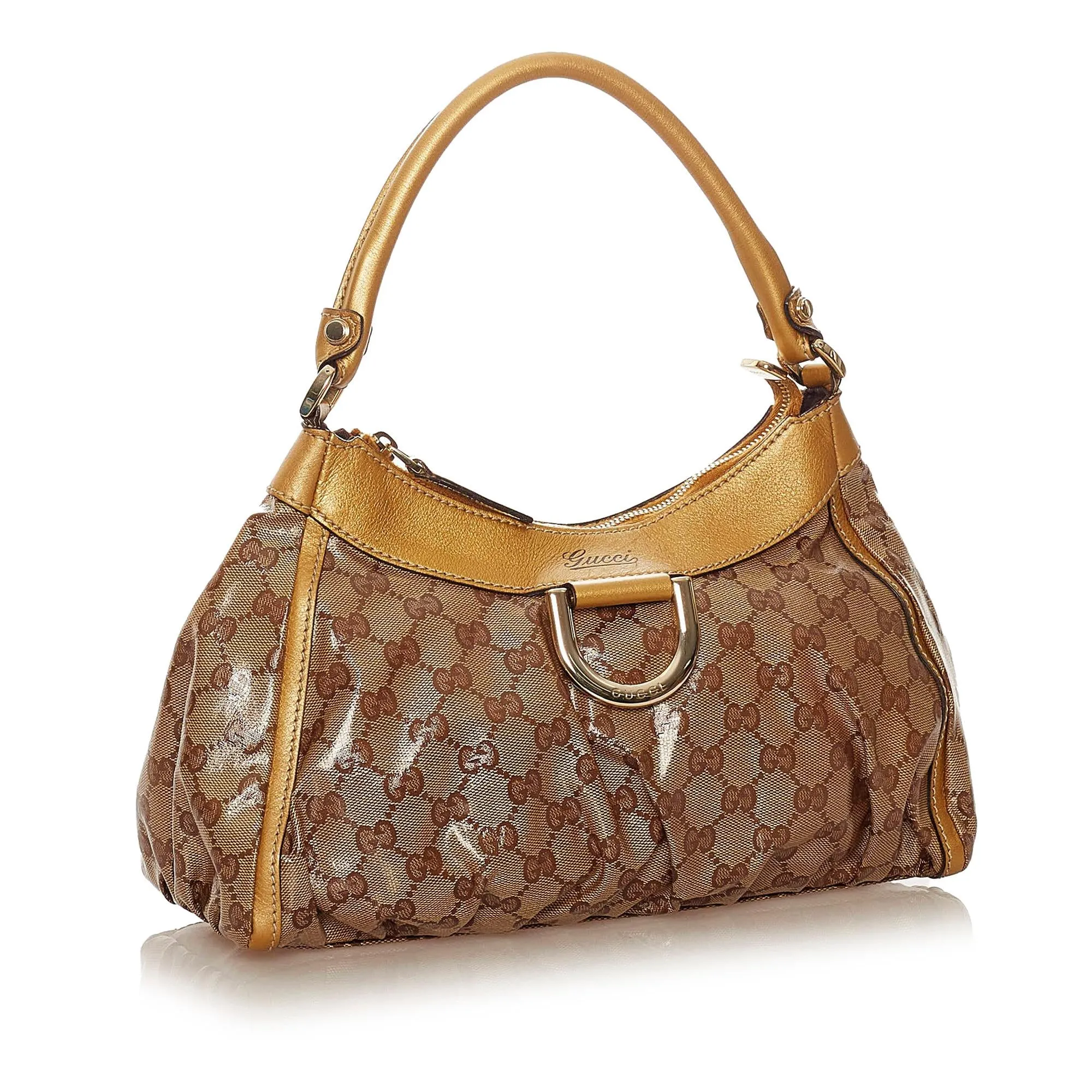 Bag Gucci Crystal GG D-Ring Abbey Festive offer Shoulder Free returns