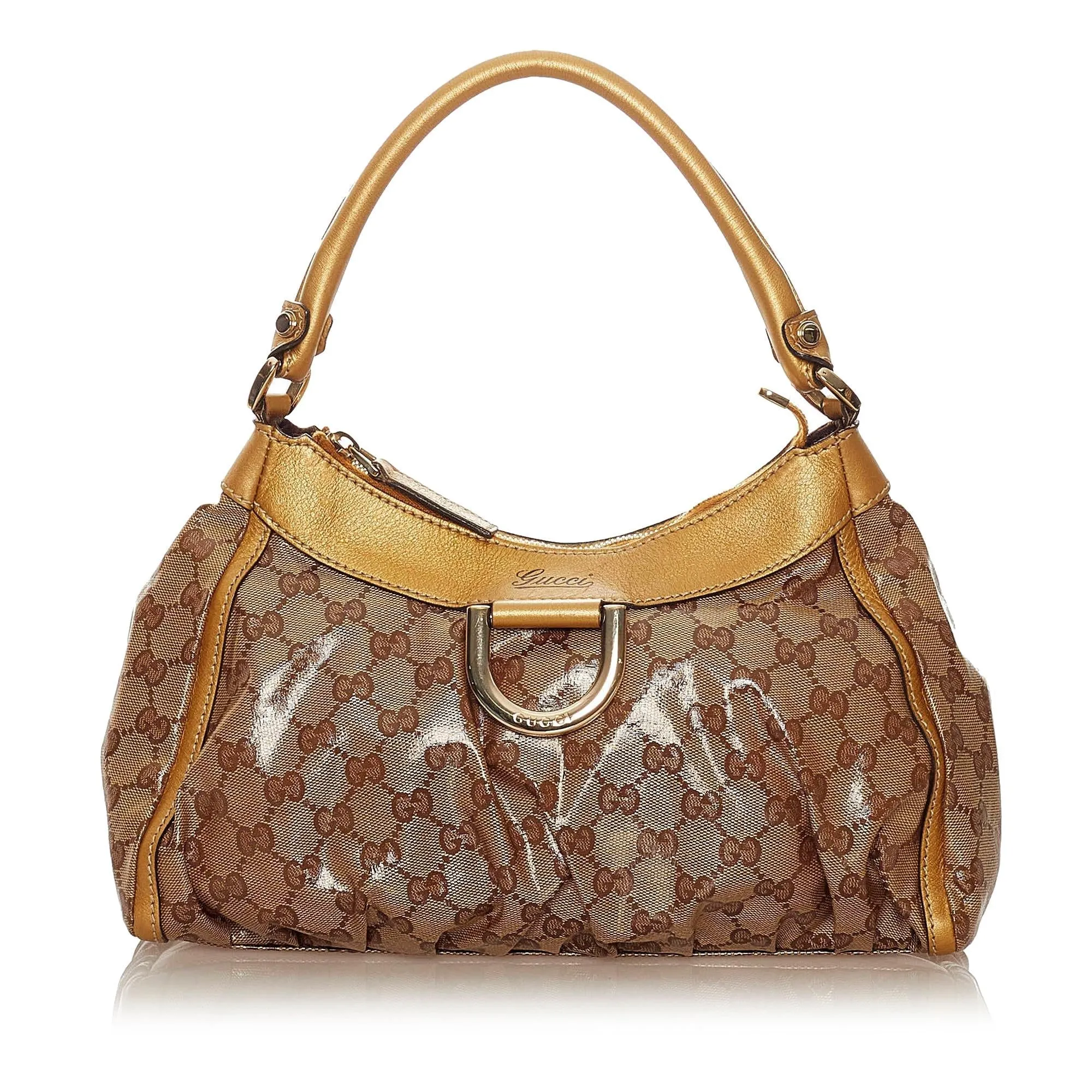 Bag Gucci Crystal GG D-Ring Abbey Festive offer Shoulder Free returns