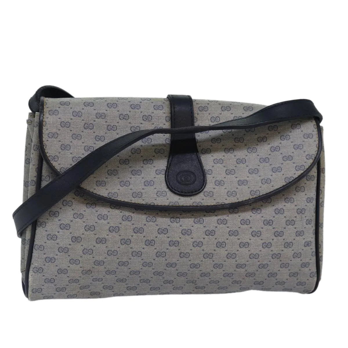 Bag Shoulder Advanced Micro Auth Navy Supreme GUCCI Shockproof GG 88596 Gold PVC