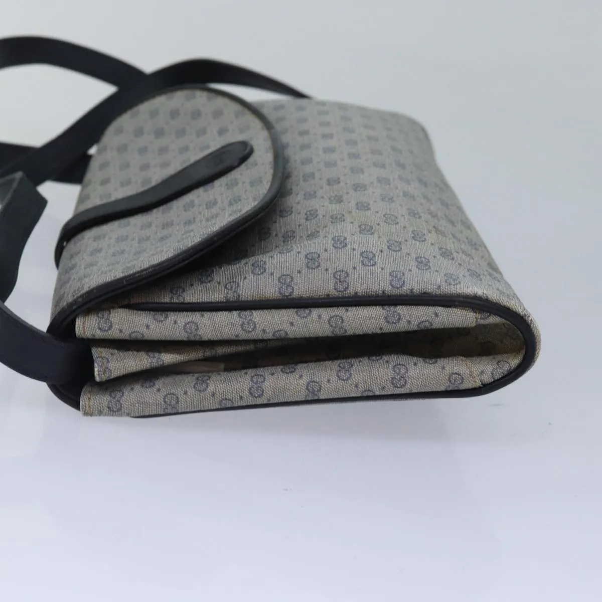 Bag Shoulder Advanced Micro Auth Navy Supreme GUCCI Shockproof GG 88596 Gold PVC