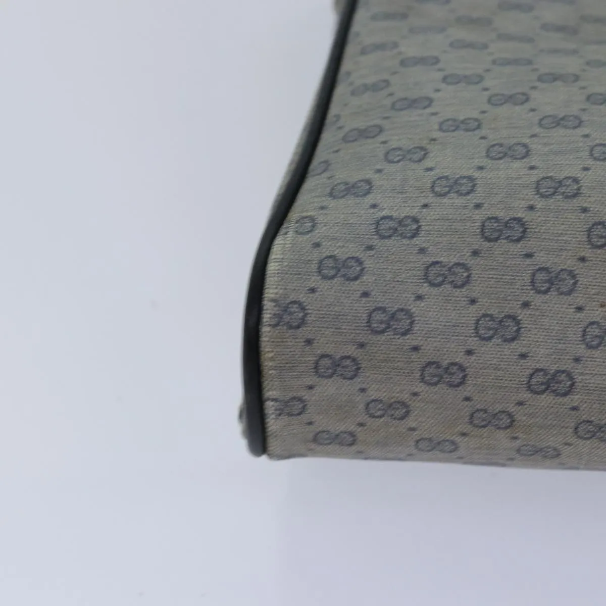 Bag Shoulder Advanced Micro Auth Navy Supreme GUCCI Shockproof GG 88596 Gold PVC