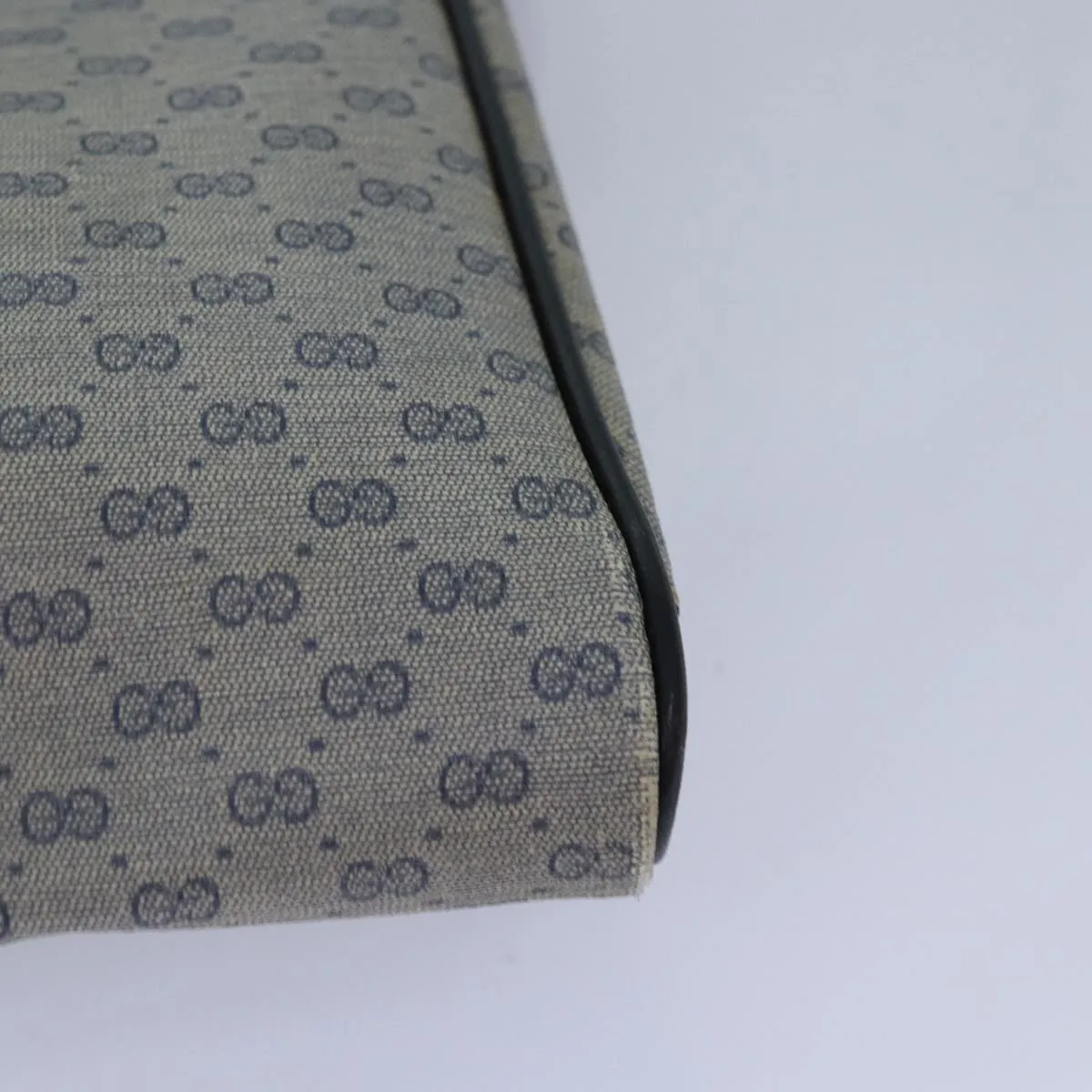Bag Shoulder Advanced Micro Auth Navy Supreme GUCCI Shockproof GG 88596 Gold PVC