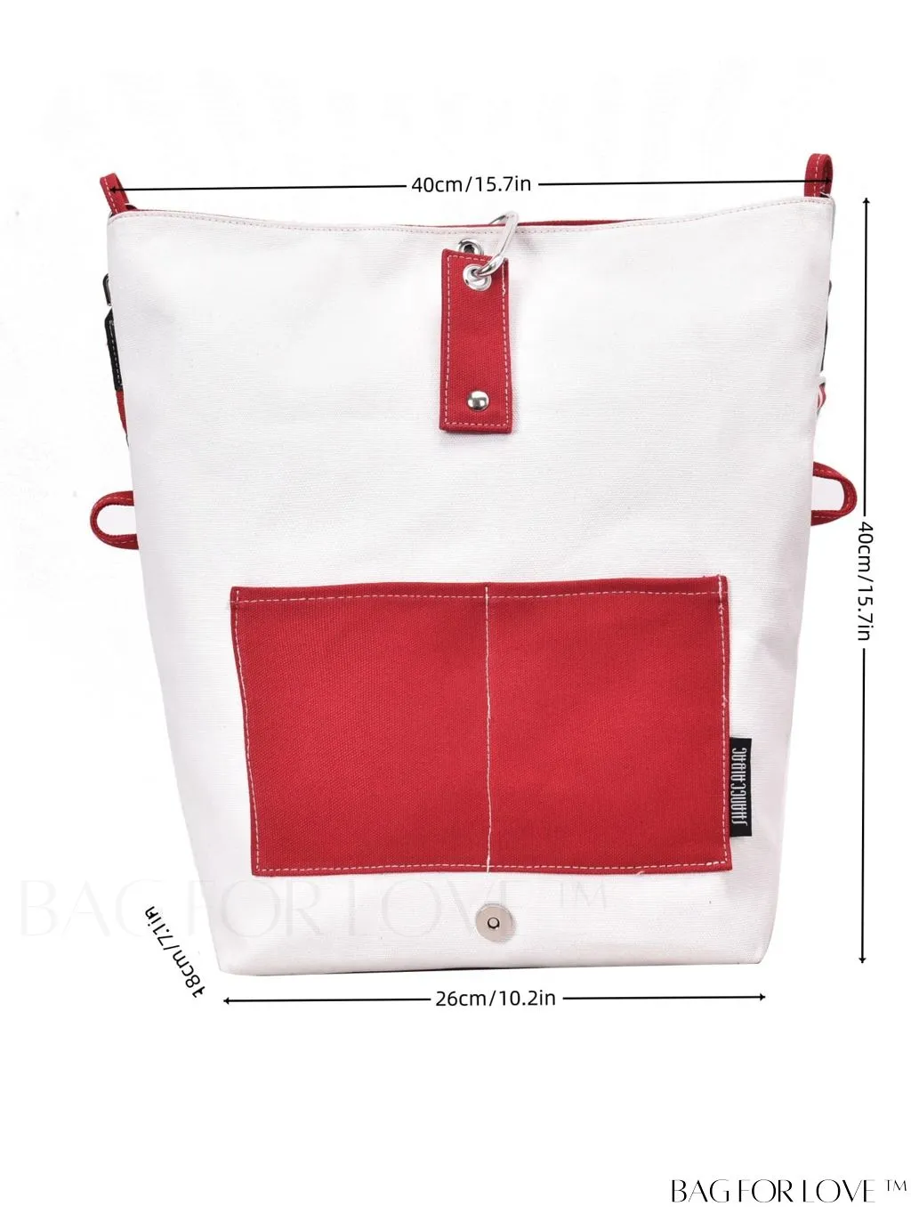 BagForLove - Canvas Crossbody Bag: Color Block Design with Large Capacity, Perfect for Any Outfit