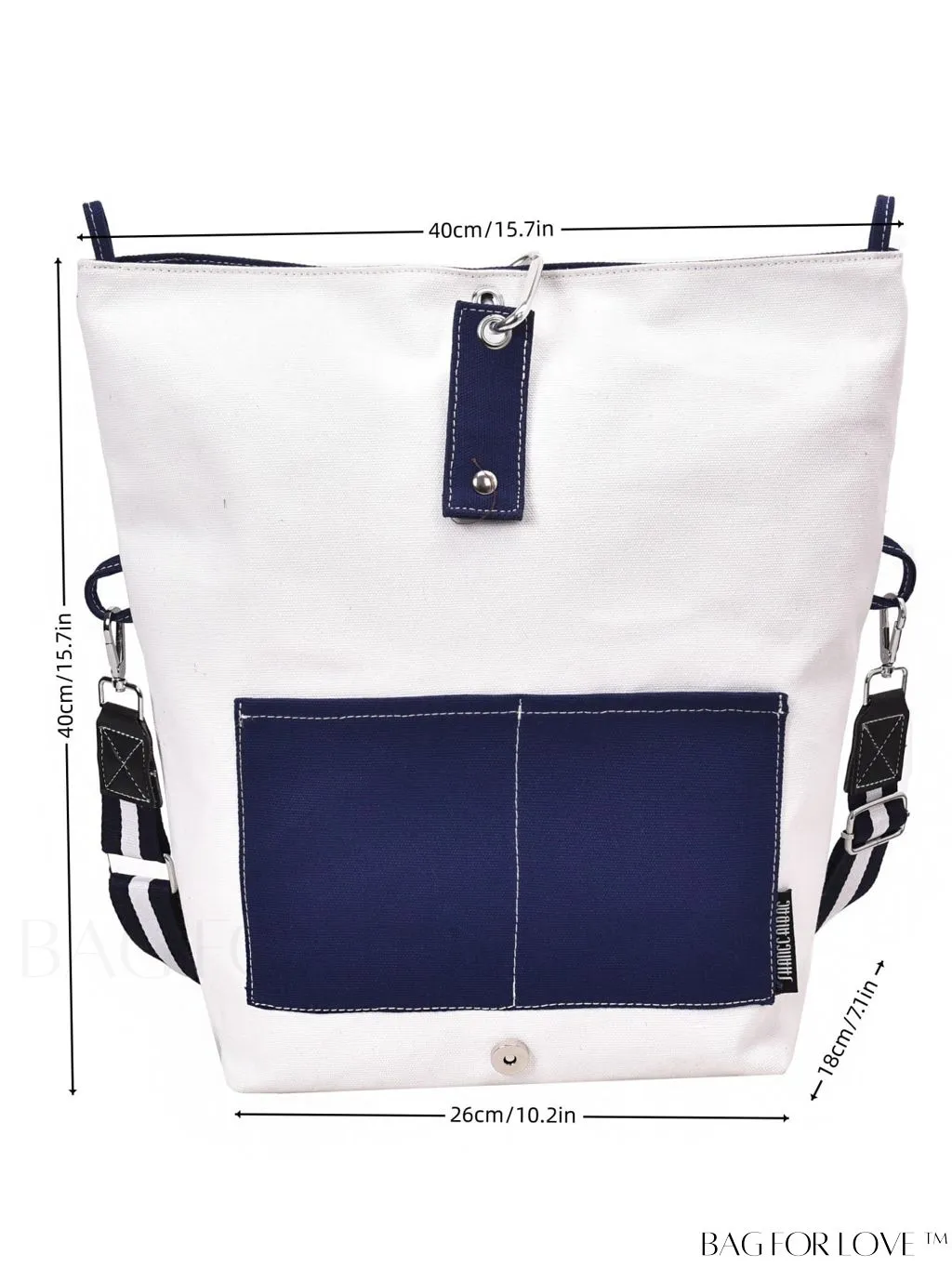 BagForLove - Canvas Crossbody Bag: Color Block Design with Large Capacity, Perfect for Any Outfit