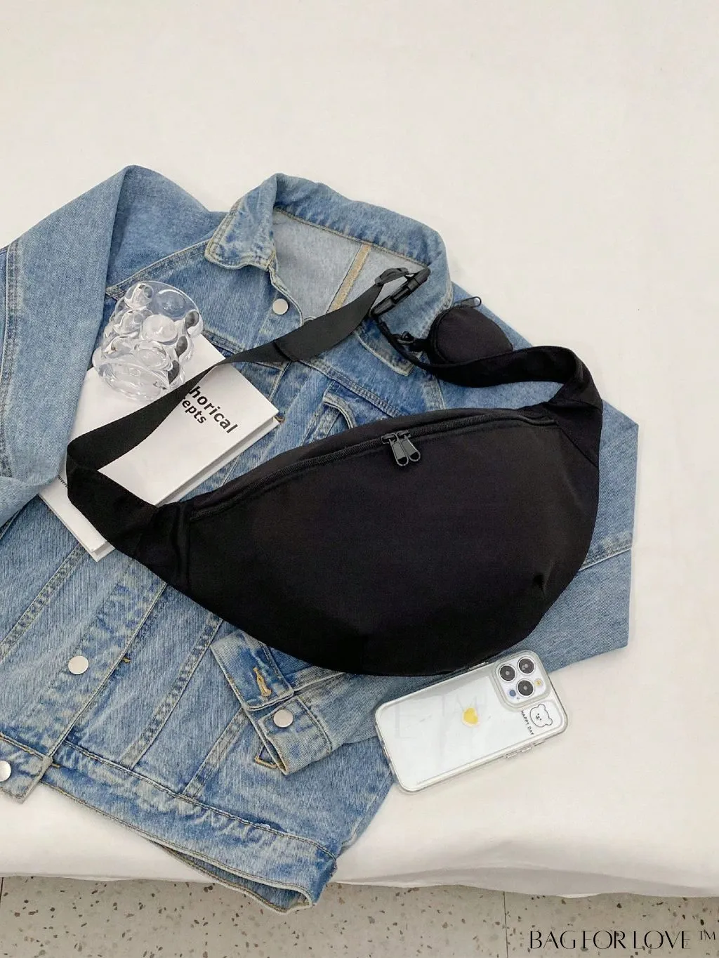 BagForLove - Coin Purse Included: Solid Color Hobo Bag with a Touch of Casual Elegance
