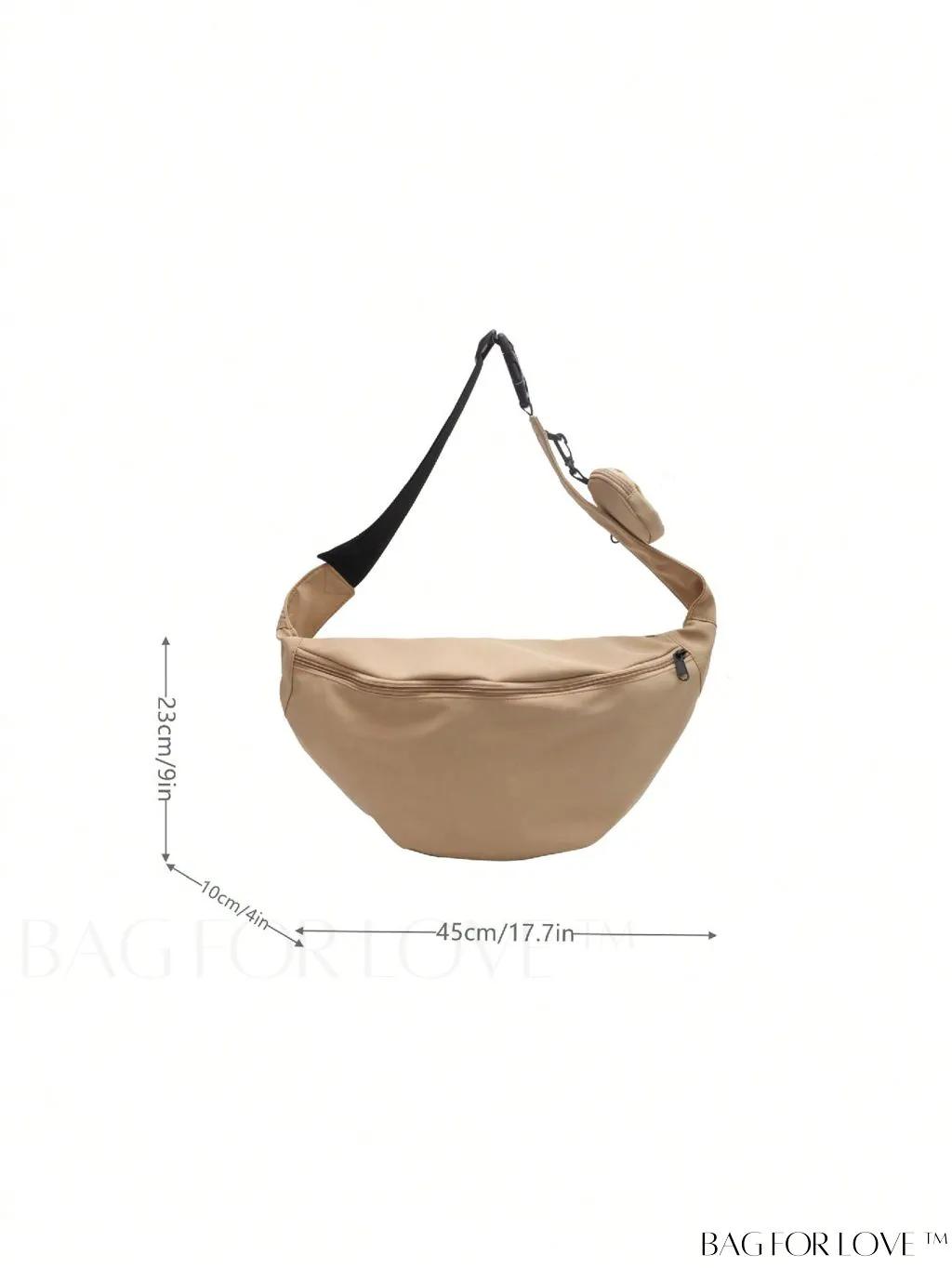 BagForLove - Coin Purse Included: Solid Color Hobo Bag with a Touch of Casual Elegance