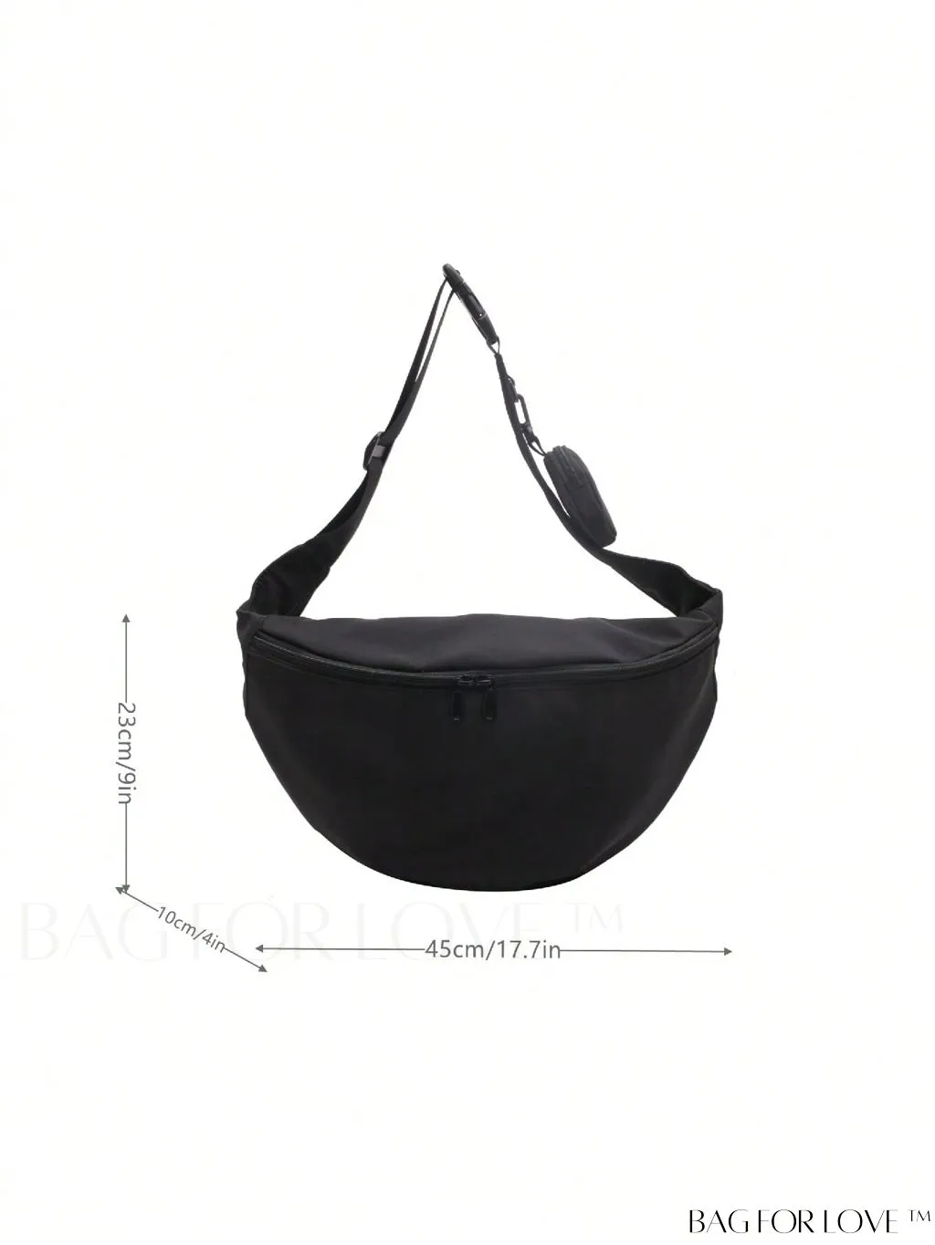 BagForLove - Coin Purse Included: Solid Color Hobo Bag with a Touch of Casual Elegance