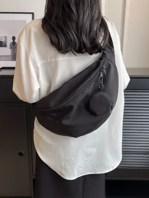 BagForLove - Coin Purse Included: Solid Color Hobo Bag with a Touch of Casual Elegance