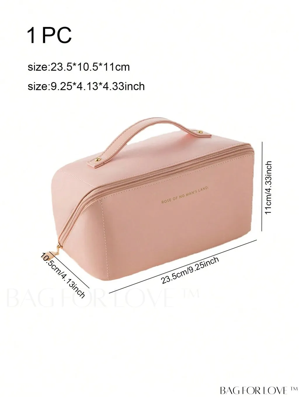 BagForLove - Portable Travel Toiletry Organizer - Large Capacity, Multi-function, PU Handbag