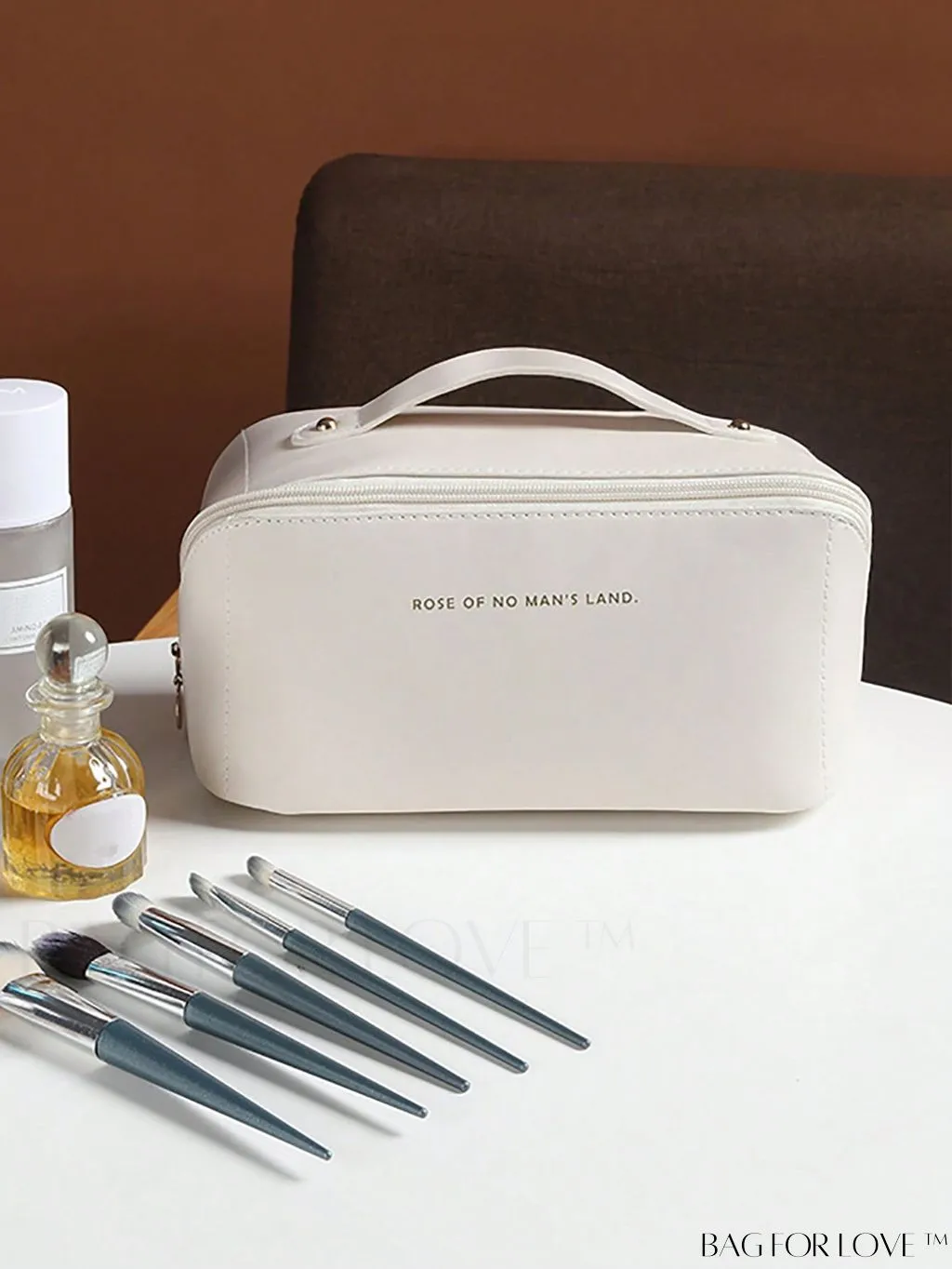BagForLove - Portable Travel Toiletry Organizer - Large Capacity, Multi-function, PU Handbag