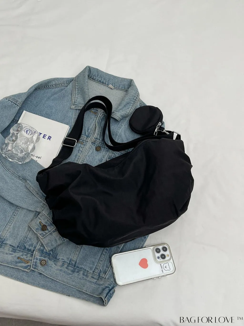 BagForLove - Versatile Canvas Commuting Shoulder Bag: Large Capacity for Women, Ideal for Students
