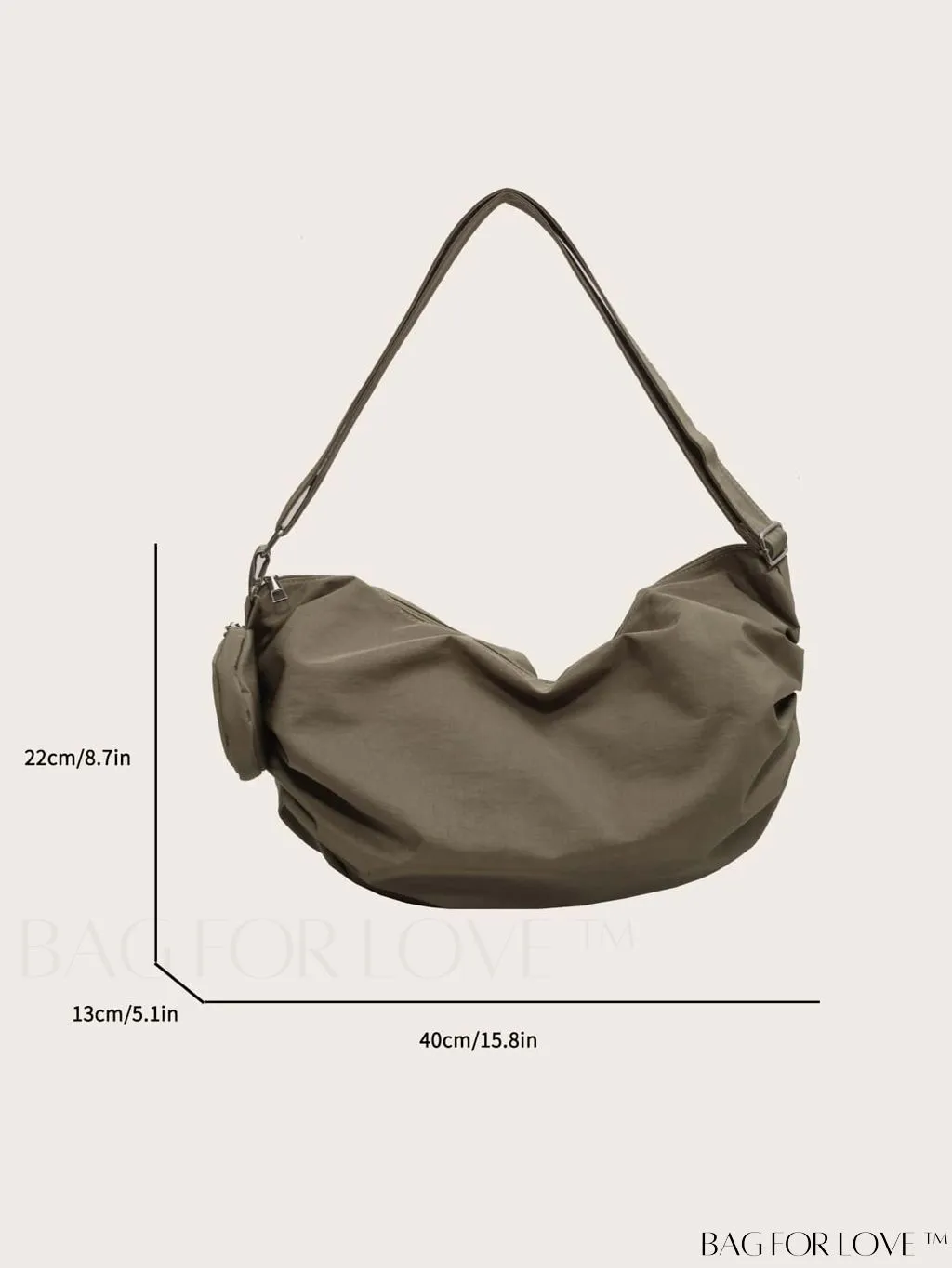 BagForLove - Versatile Canvas Commuting Shoulder Bag: Large Capacity for Women, Ideal for Students