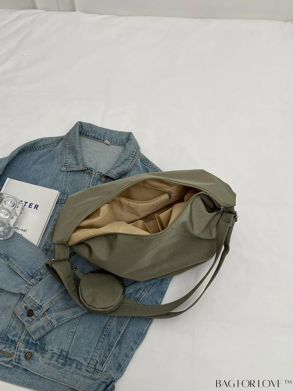 BagForLove - Versatile Canvas Commuting Shoulder Bag: Large Capacity for Women, Ideal for Students