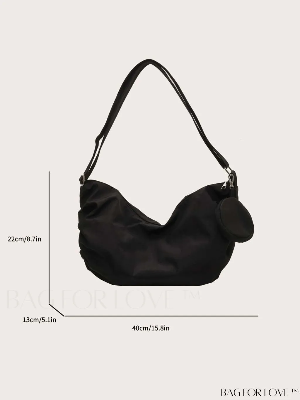 BagForLove - Versatile Canvas Commuting Shoulder Bag: Large Capacity for Women, Ideal for Students
