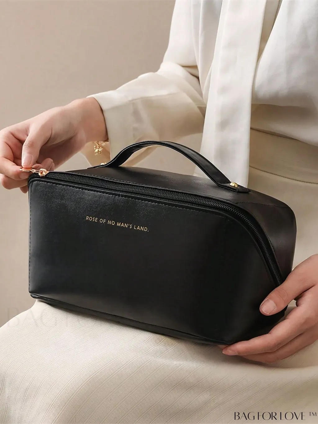 BagForLove - Versatile PU Travel Cosmetic Bag - Large Capacity, Portable Organizer for Womens Toiletries