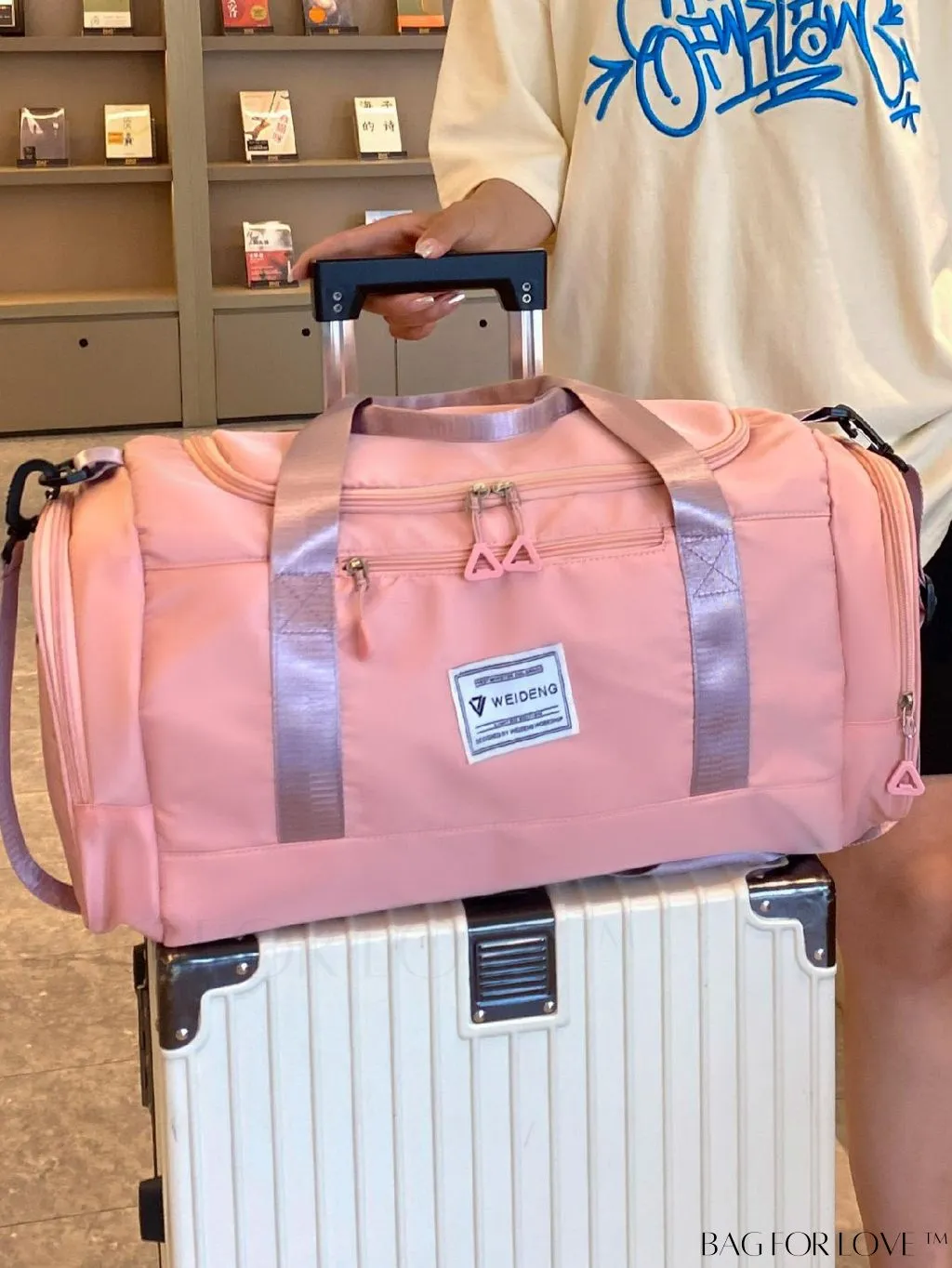 BagForLove - Versatile Travel Duffel Bag with Separate Wet/Dry Compartment for Sport, Gym, and Travel