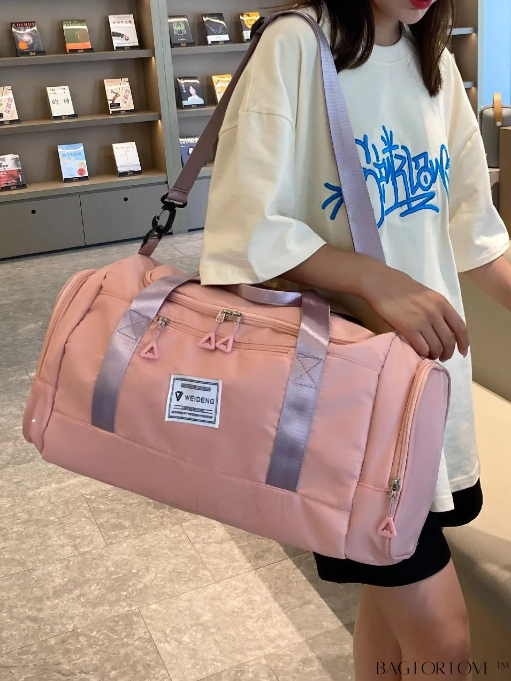 BagForLove - Versatile Travel Duffel Bag with Separate Wet/Dry Compartment for Sport, Gym, and Travel
