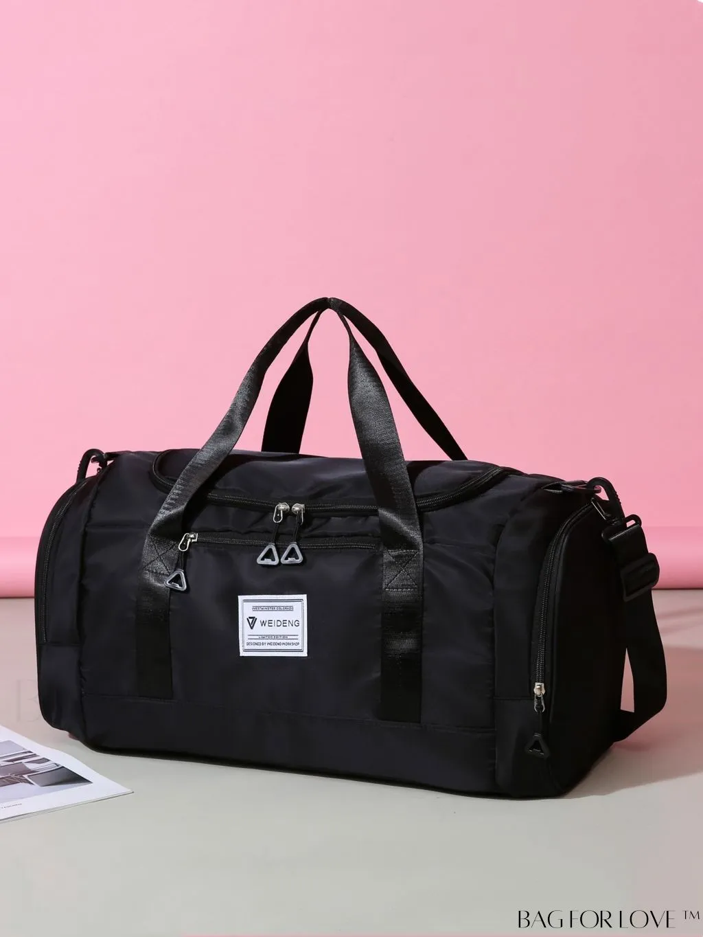 BagForLove - Versatile Travel Duffel Bag with Separate Wet/Dry Compartment for Sport, Gym, and Travel