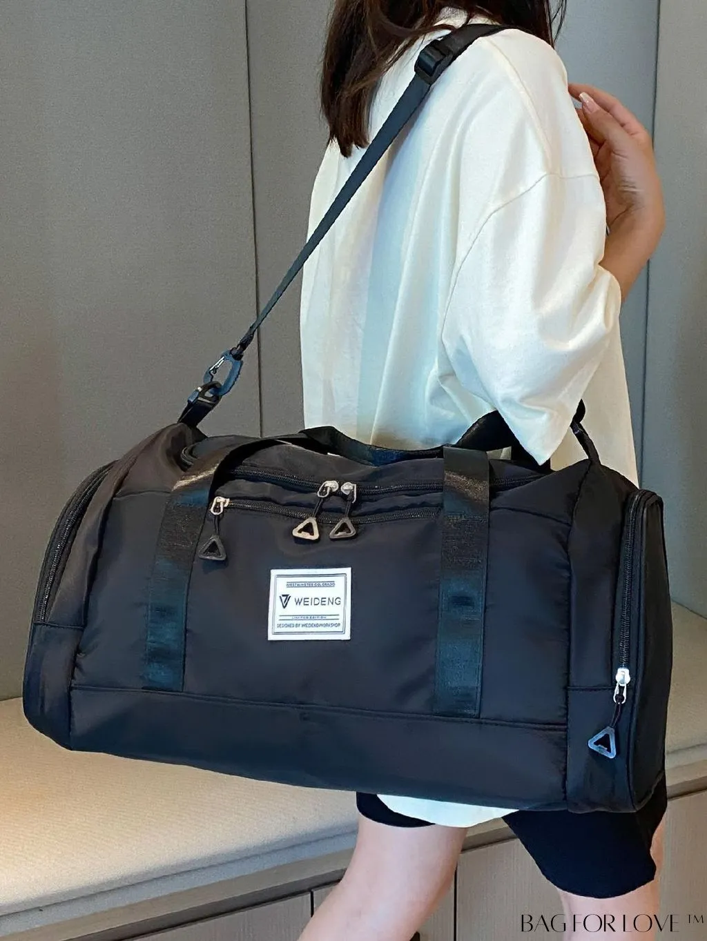 BagForLove - Versatile Travel Duffel Bag with Separate Wet/Dry Compartment for Sport, Gym, and Travel