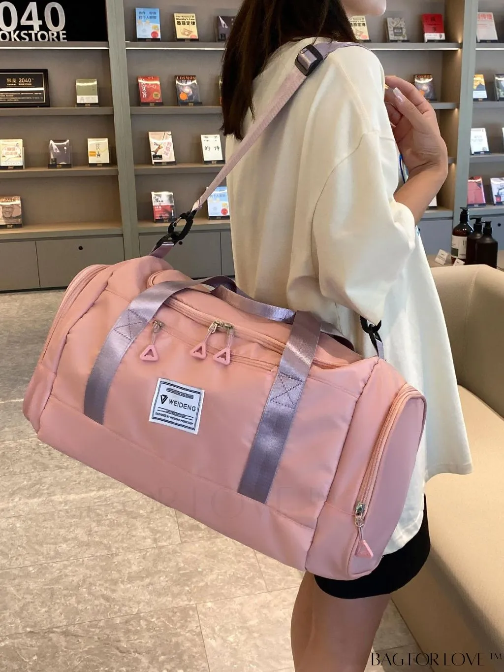 BagForLove - Versatile Travel Duffel Bag with Separate Wet/Dry Compartment for Sport, Gym, and Travel