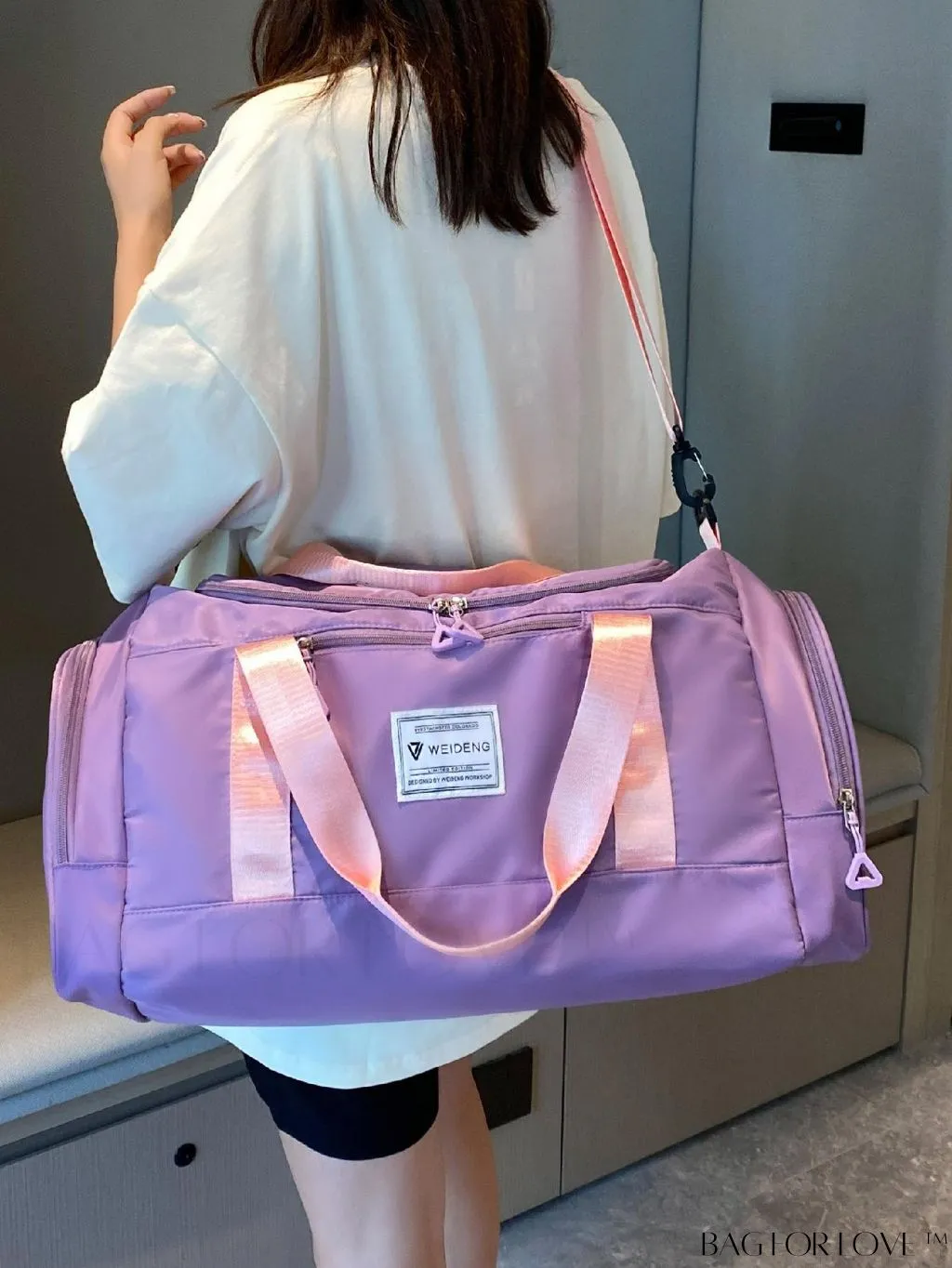 BagForLove - Versatile Travel Duffel Bag with Separate Wet/Dry Compartment for Sport, Gym, and Travel
