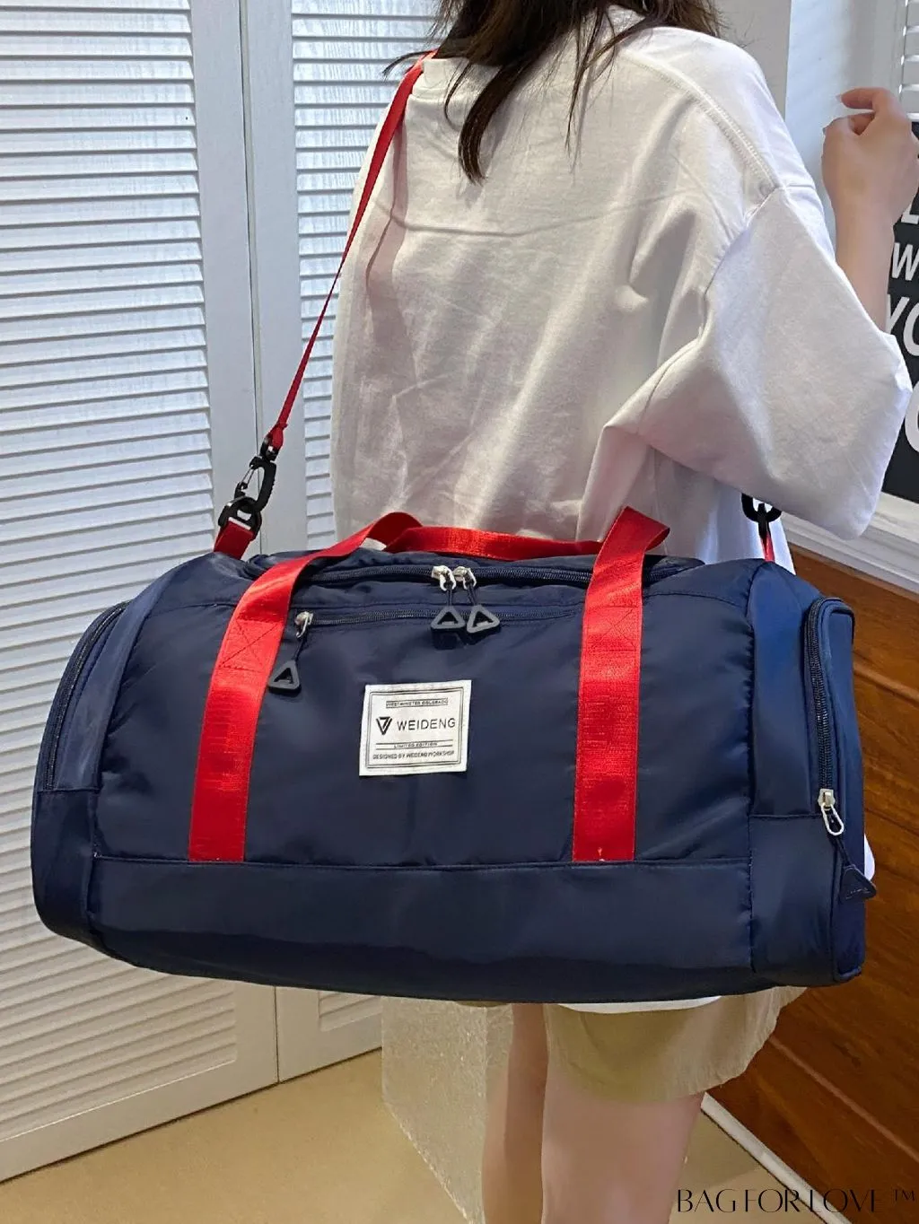 BagForLove - Versatile Travel Duffel Bag with Separate Wet/Dry Compartment for Sport, Gym, and Travel