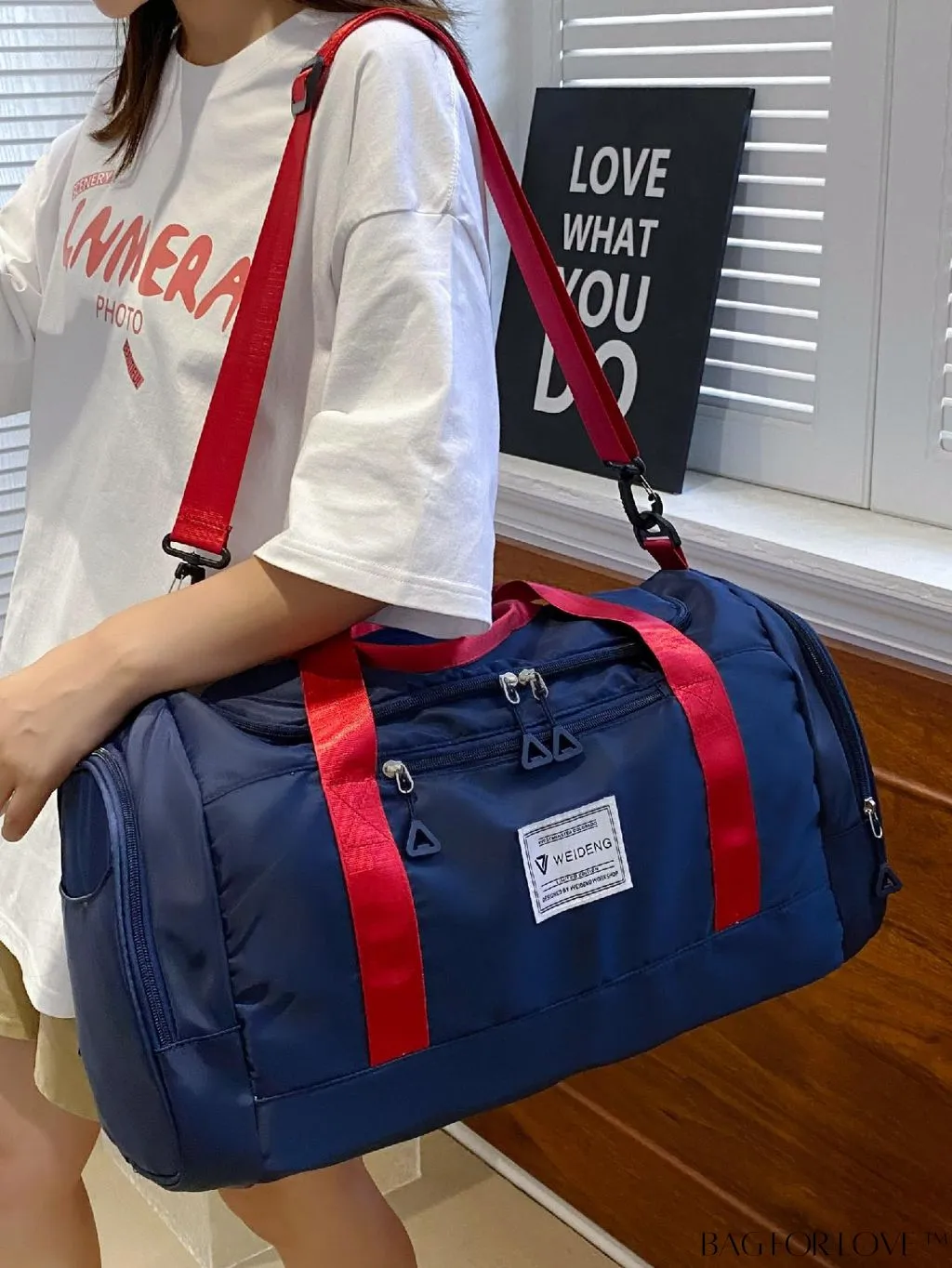 BagForLove - Versatile Travel Duffel Bag with Separate Wet/Dry Compartment for Sport, Gym, and Travel
