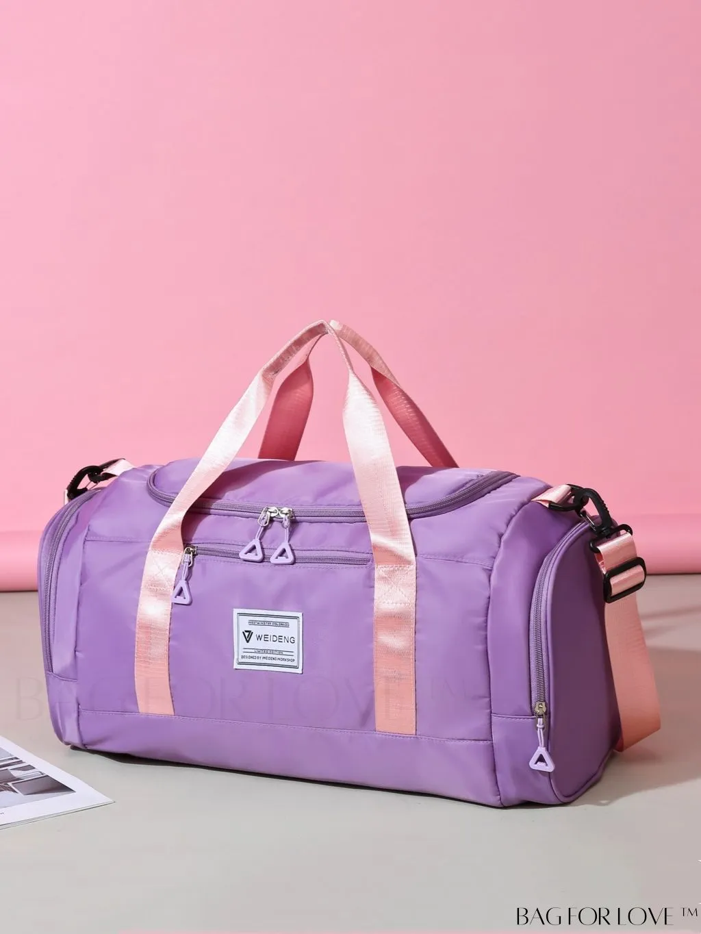BagForLove - Versatile Travel Duffel Bag with Separate Wet/Dry Compartment for Sport, Gym, and Travel