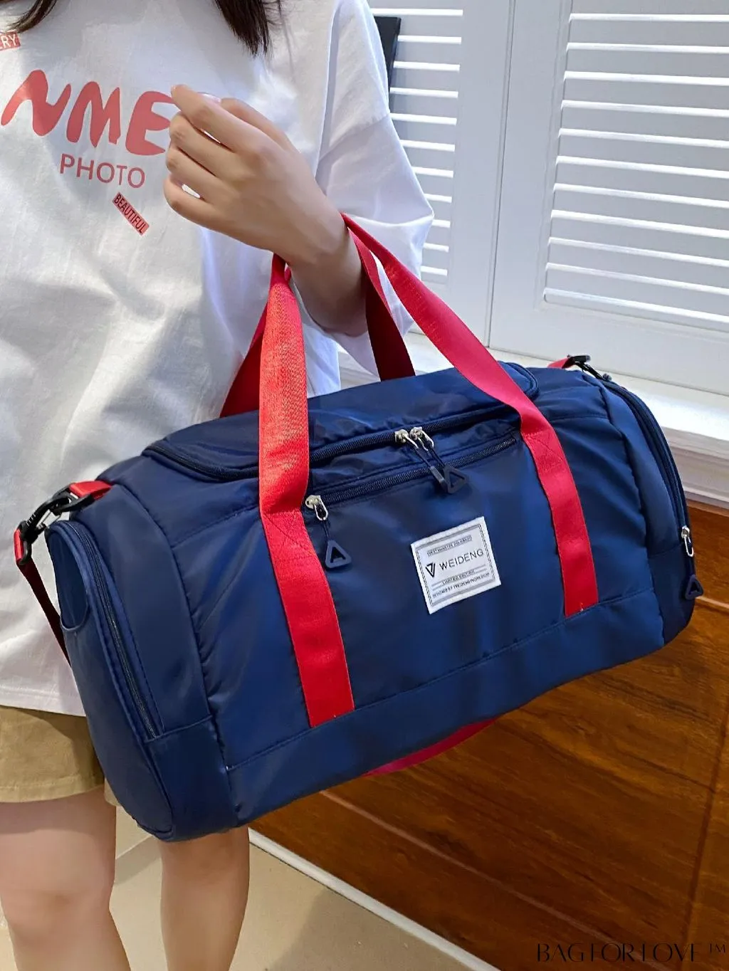 BagForLove - Versatile Travel Duffel Bag with Separate Wet/Dry Compartment for Sport, Gym, and Travel