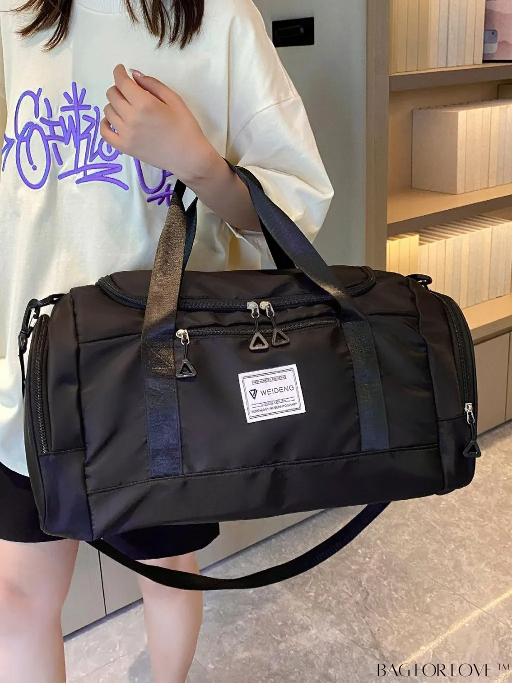 BagForLove - Versatile Travel Duffel Bag with Separate Wet/Dry Compartment for Sport, Gym, and Travel