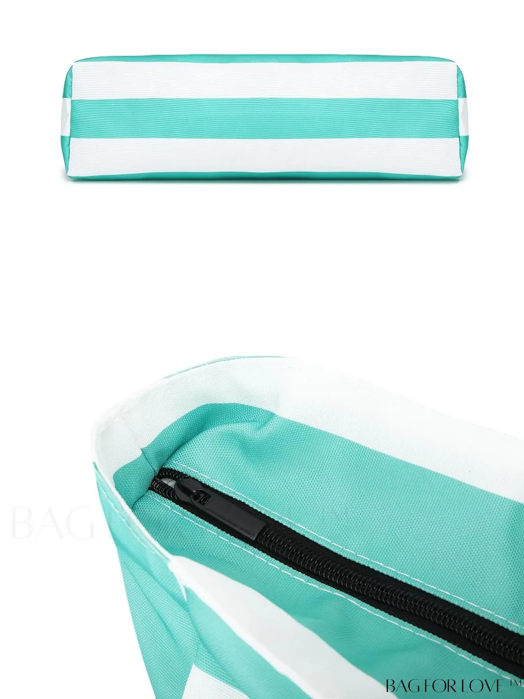BagForLove - Womens Waterproof Beach Tote: Spacious, Sand-Proof Bag with Zipper - Ideal for Pool and Swim