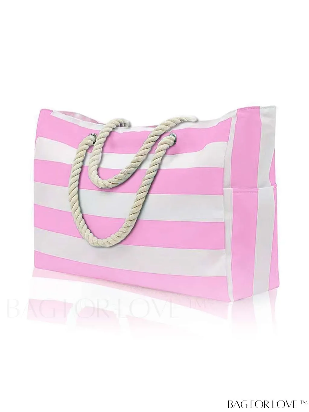 BagForLove - Womens Waterproof Beach Tote: Spacious, Sand-Proof Bag with Zipper - Ideal for Pool and Swim
