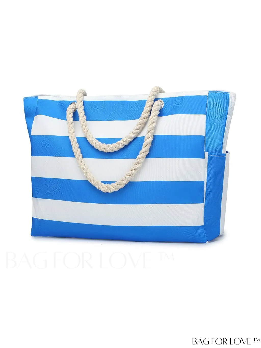 BagForLove - Womens Waterproof Beach Tote: Spacious, Sand-Proof Bag with Zipper - Ideal for Pool and Swim