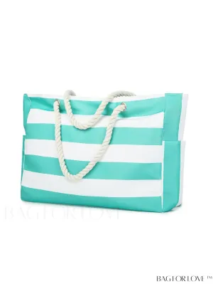 BagForLove - Womens Waterproof Beach Tote: Spacious, Sand-Proof Bag with Zipper - Ideal for Pool and Swim