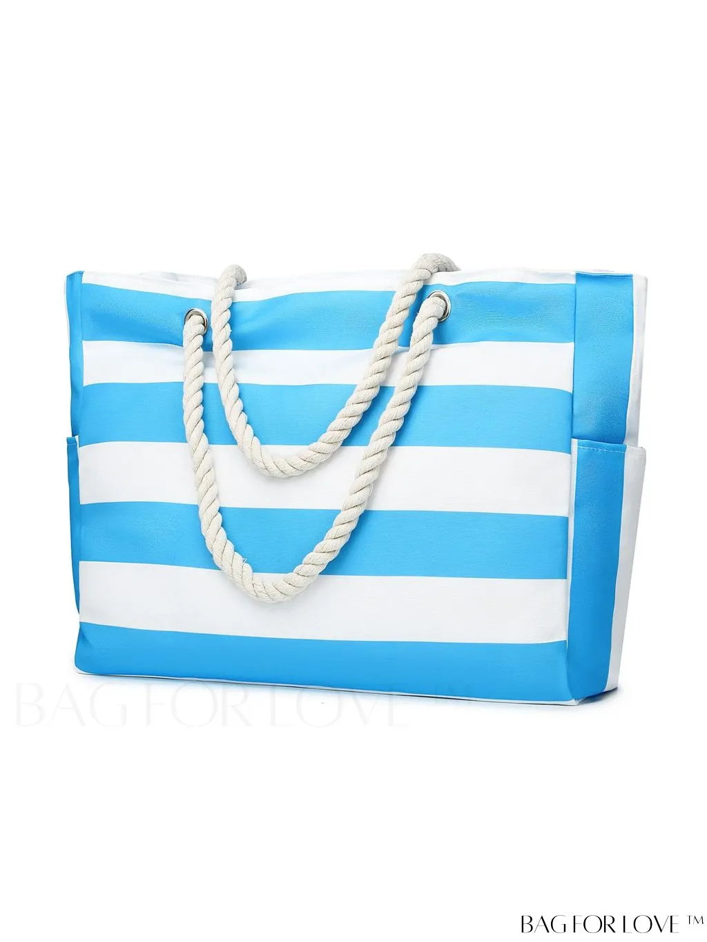 BagForLove - Womens Waterproof Beach Tote: Spacious, Sand-Proof Bag with Zipper - Ideal for Pool and Swim