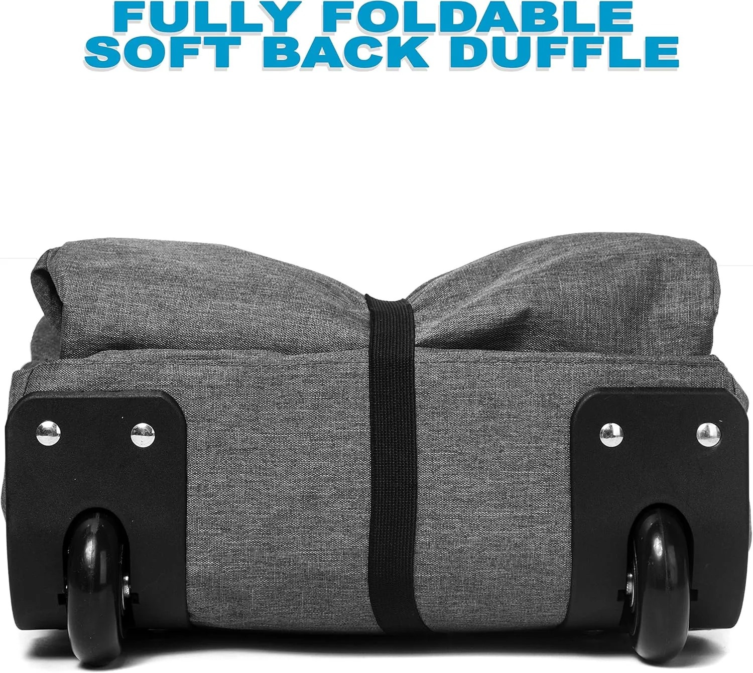 Bago Rolling Duffle Bag with Wheels - 30" 100L Foldable Weekender Bag, Waterproof Travel Duffel Bags Heavy Duty lightWeight Duffle Bag for Traveling, Rolling Duffel Bags with Wheels (Snow Gray)