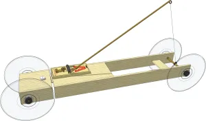 Basic II Mousetrap Car Kit: by Doc Fizzix Engineered for Maximum Distance with Adjustable Steering