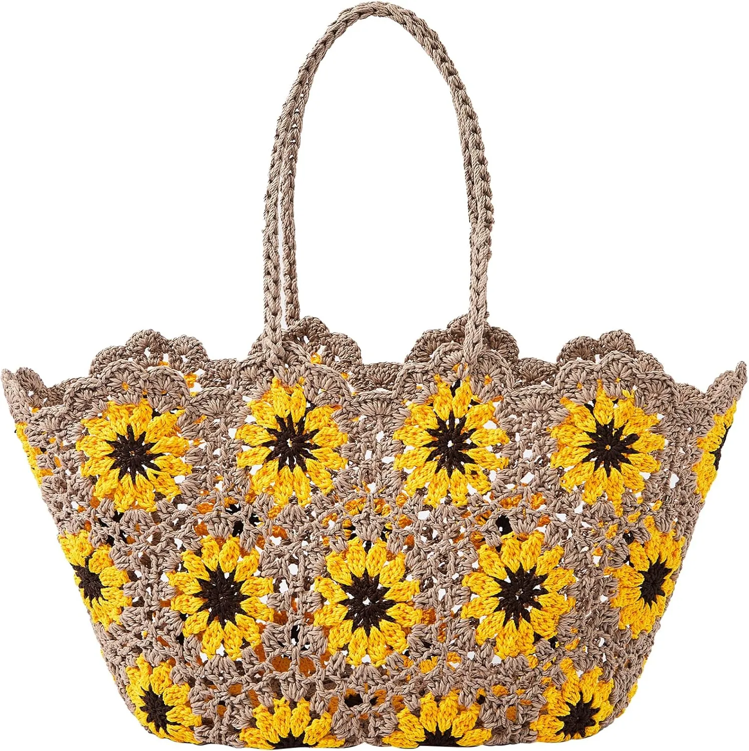 Beach Bags for Women Straw Tote Bag Floral Straw Bag Beach Straw Bag Large Tote Handbag Summer Beach Bag