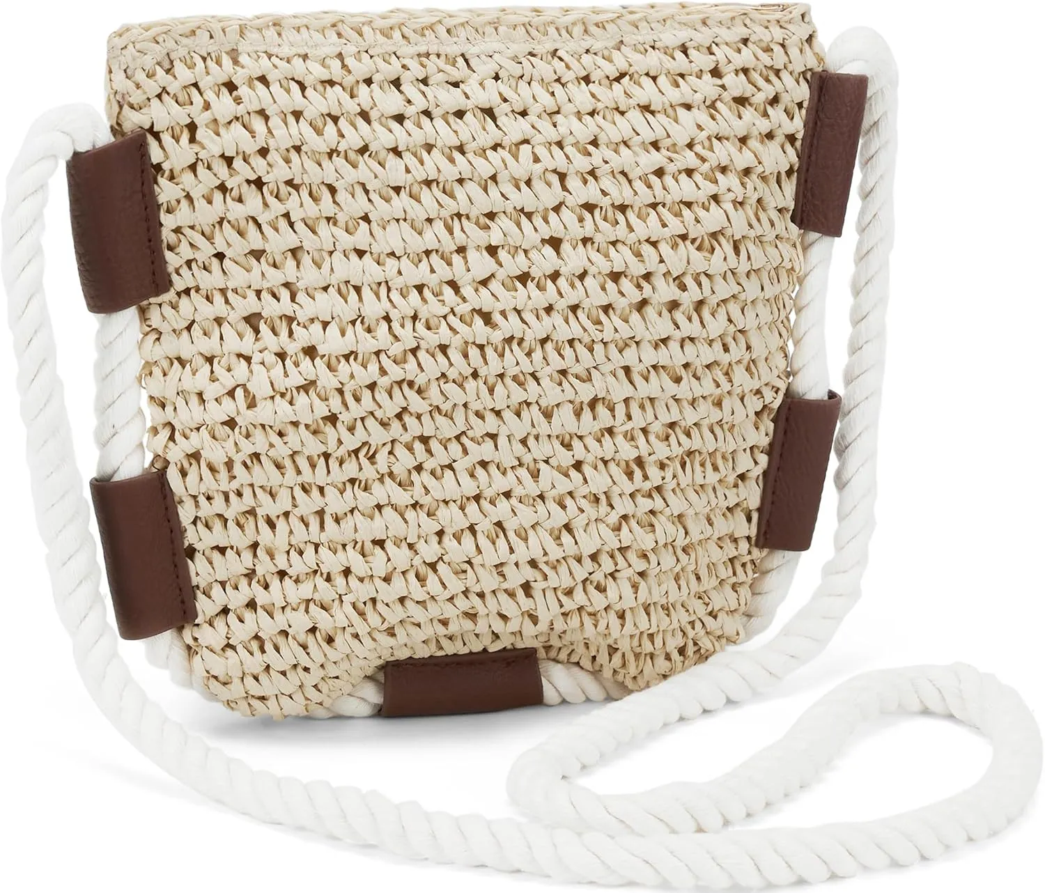 Beach Straw Purse For Women: Small Straw Bags Crossbody Shoulder Handbags - Raffia Woven Tote Purse For Summer Vacation