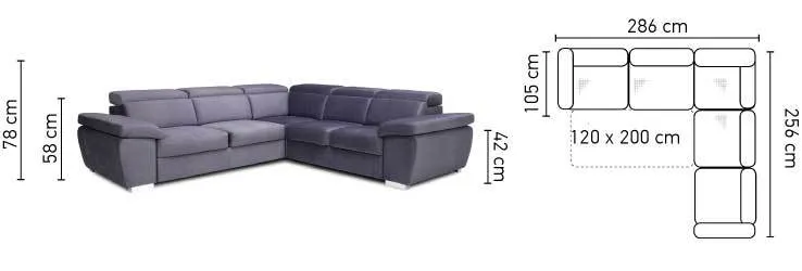Bed Supportive team Shockproof Sofa Corner Rosso
