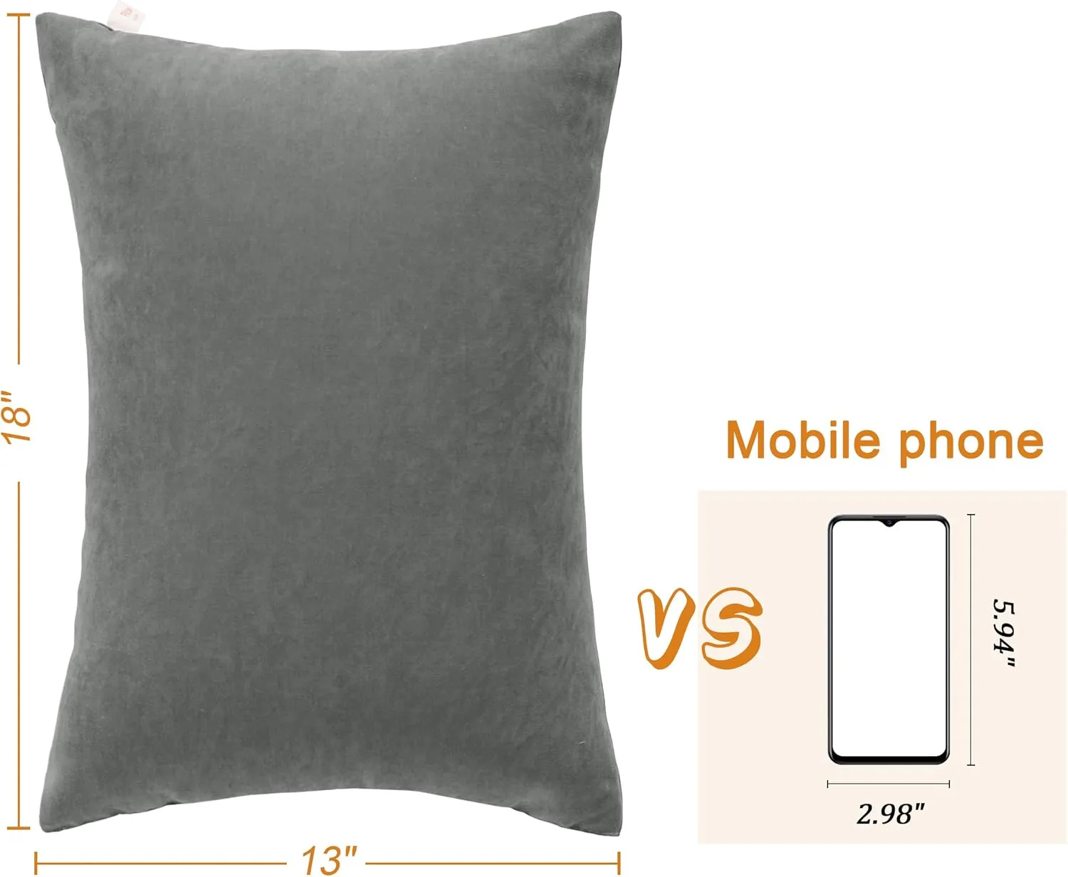 bedsum 2 Pack Toddler Pillows, 13''x18'' Microfiber Baby Pillows for Toddler, Travel, Pets, Soft & Machine Washable Small Pillows w/ Excellent Resilience for Neck, Wrist, & Knee Support, Dark Grey