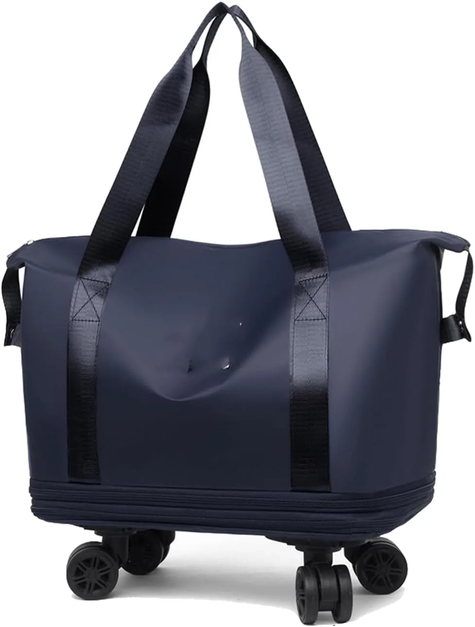 Beente Travel Bag with Wheels, 2025 New Large Capacity Travel Bag Universal Wheel Removable, Expandable Foldable, for Travel (Dark Blue)