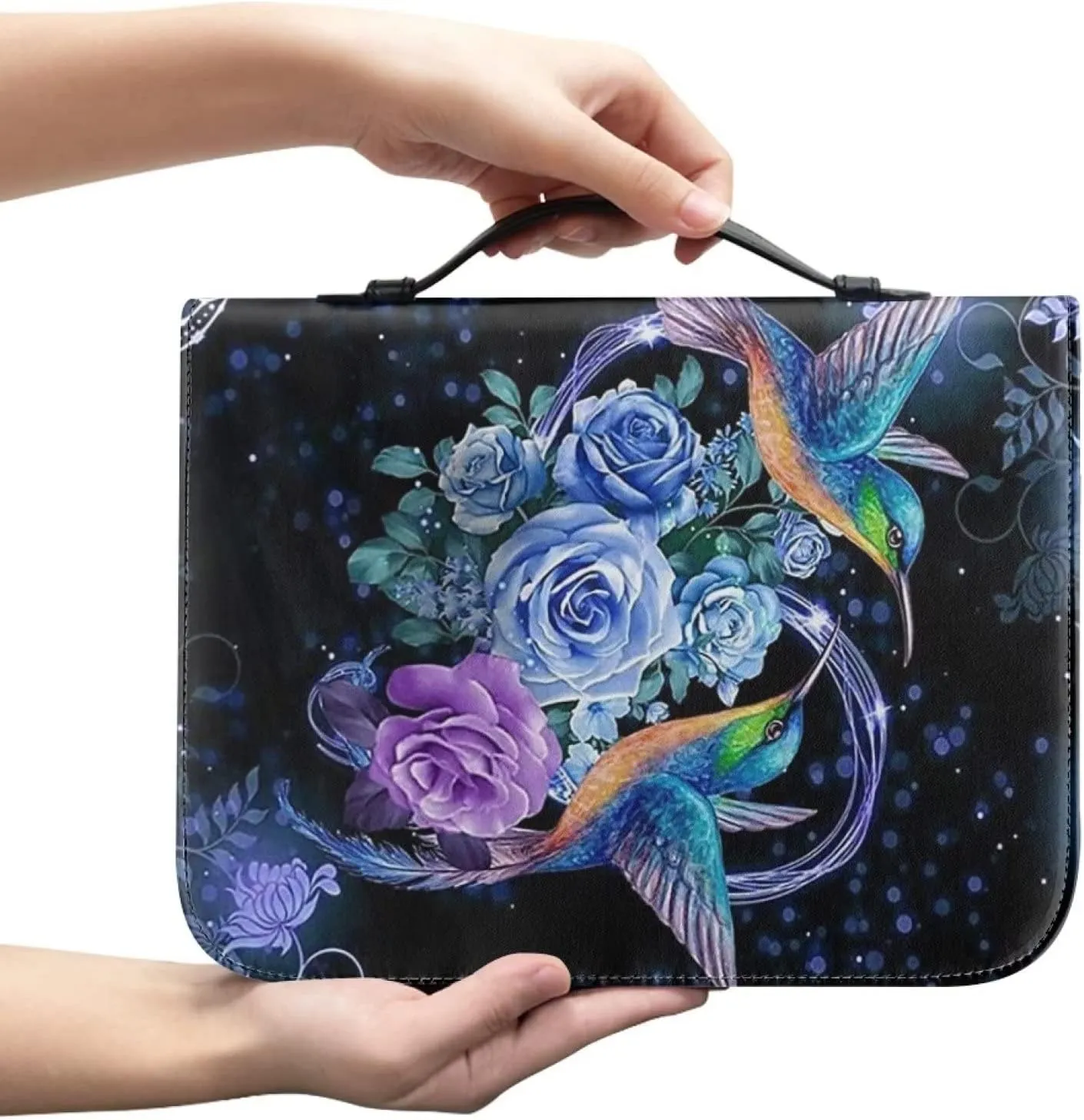 Bible Cover Case PU Leather Book Cover for Women Girls, Large Capacity Scripture Bag Bible Cover Bags